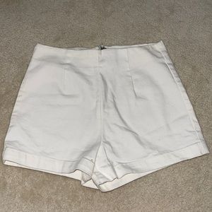 Forever 21 white denim shorts